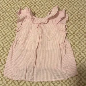 Jcrew Factory flutter sleeve seersucker tank